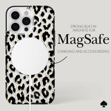 Kate Spade - New York Protective Hardshell Magsafe Case For Apple Iphone 15 Pro Max - City Leopard Black