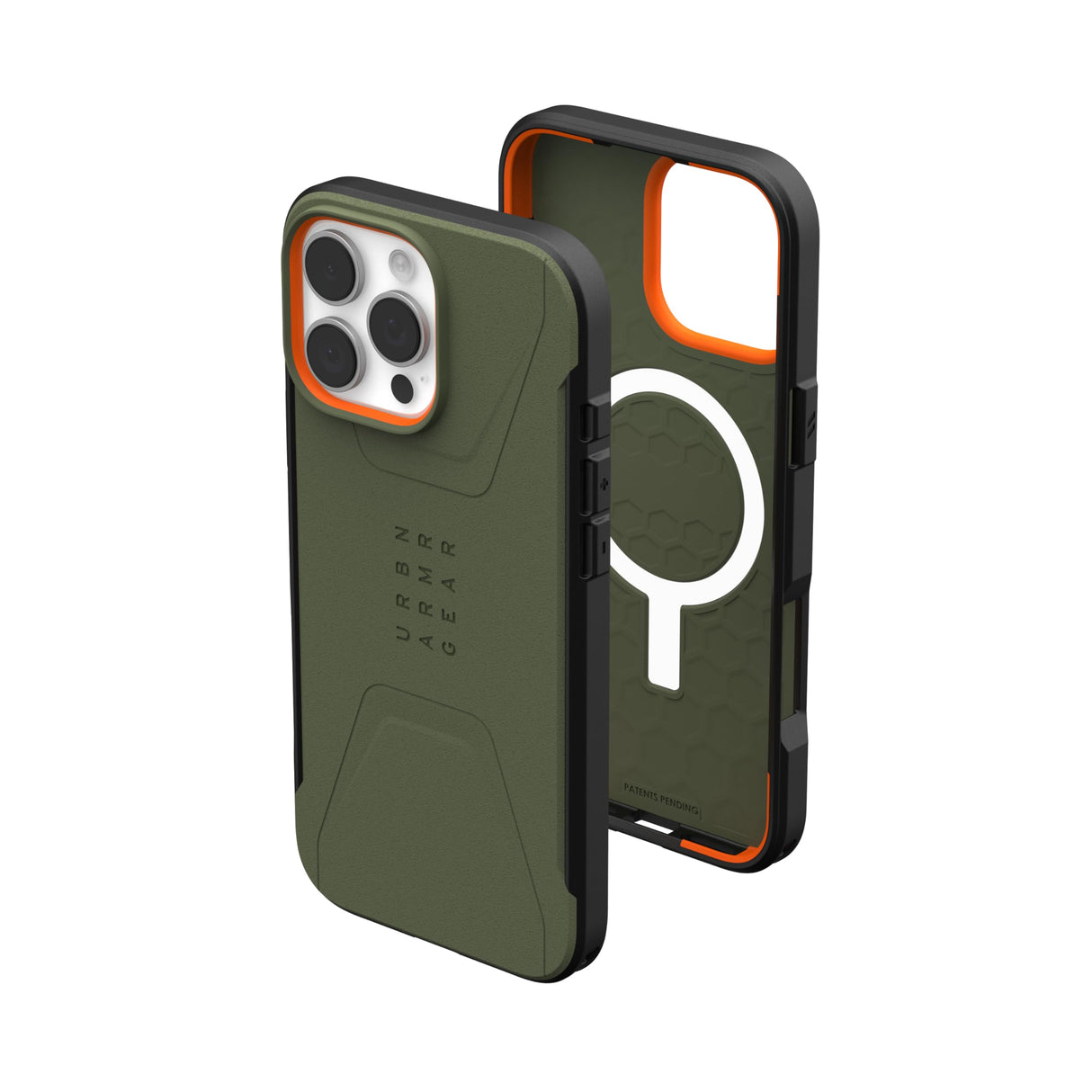 Urban Armor Gear (uag) -  Civilian Magsafe Case For Apple Iphone 16 Pro Max - Olive Drab