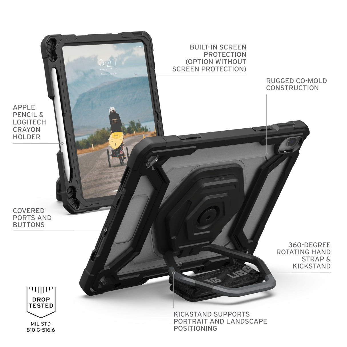 Urban Armor Gear (uag) -  Plasma Case For Apple Ipad 10.9 (2022) - Ice And Black