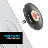 Nite Ize - Steelie Orbiter Plus Magnetic Socket And Metal Ring - Black And Silver