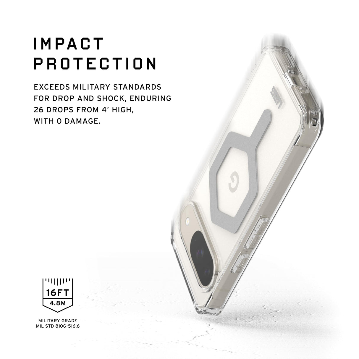 Urban Armor Gear (uag) - Plyo Pro Case For Google Pixel 9 - Ice And Silver