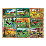 Cobble Hill 1000 Piece Puzzle - Postcards from The Farm - Sample Poster Included