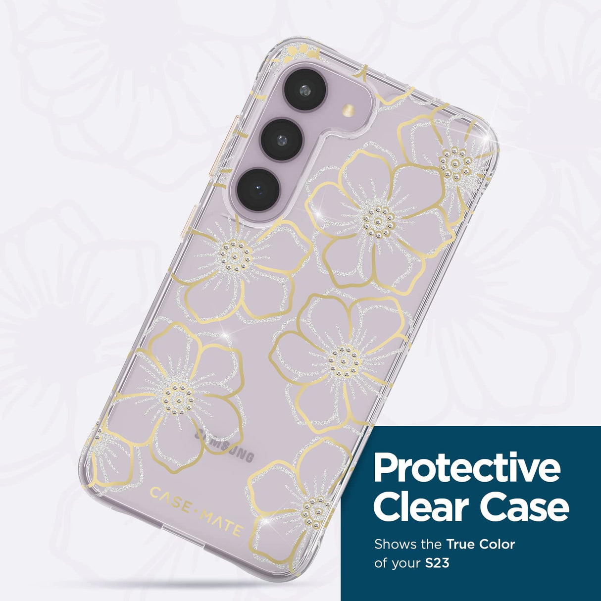 Case-mate - Floral Gems Case For Samsung Galaxy S23 - Floral Gems