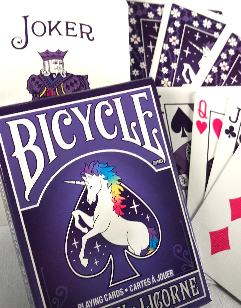 Bicycle Unicorn Playing Cards, Standard Index, Poker Cards, Premium Playing Cards, Unicorn Cards, Unique Playing Cards, 1 Deck