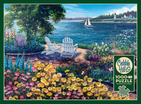 Cobble Hill 1000 Piece Puzzle - Seashore - Sample Poster Included - image 5