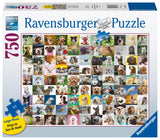 Ravensburger 99 Lovable Dogs | 750 Piece Large Format Jigsaw Puzzle for All Ages | Unique Pieces with Softclick Technology | Vibrant, Glare-Free, and Durable