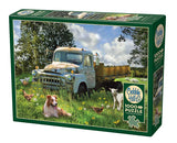 Cobble Hill 1000 Piece Puzzle - Sheep Field - Sample Poster Included