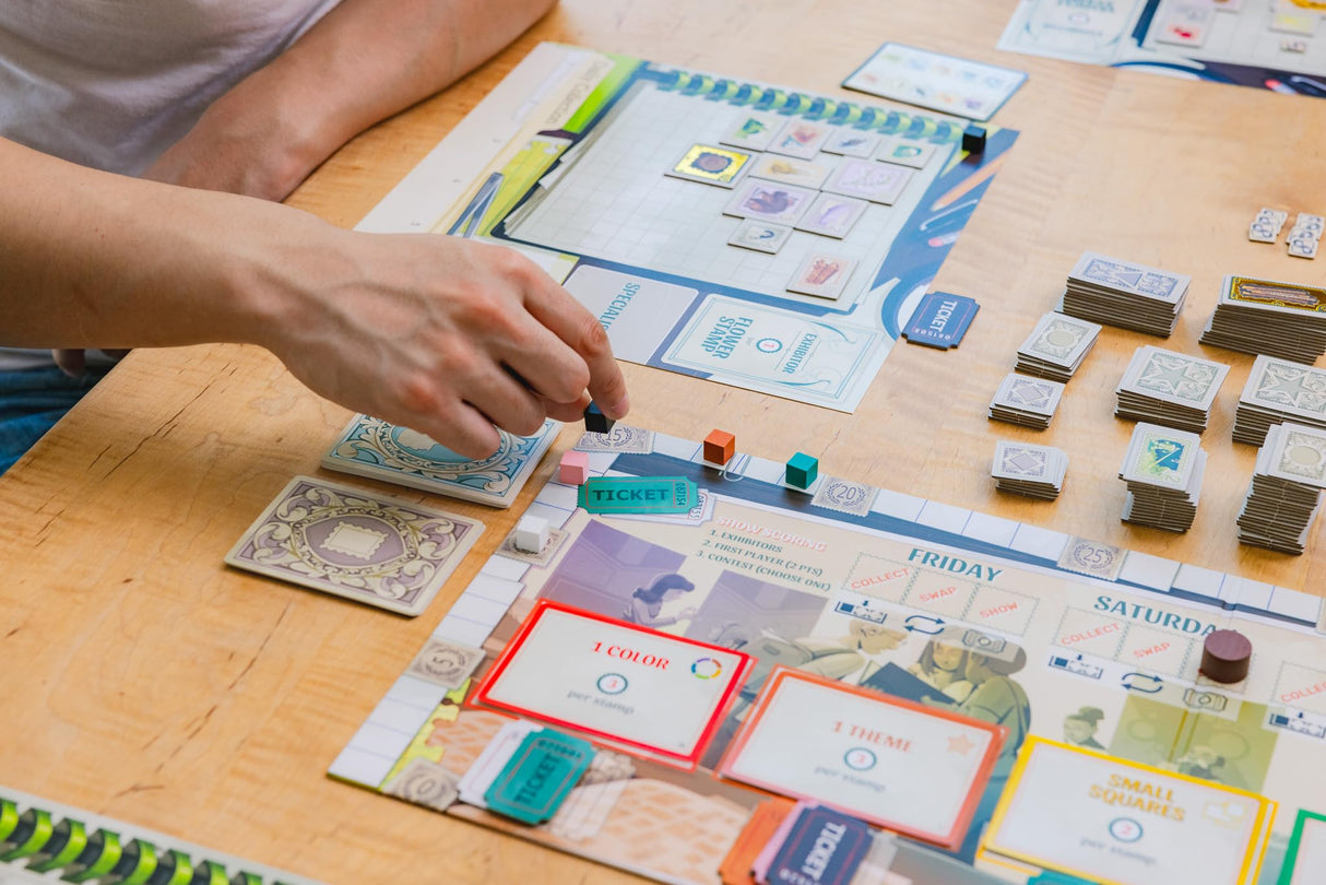 Stonemaier Games: Stamp Swap | A Competitive Stamp Collecting Strategy Board Game for Adults and Family | Curate The Most Beautiful and Well-Focused Stamp Collection | 1-5 Players, 60 Mins, Ages 14+