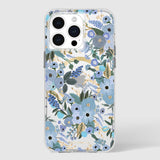 Rifle Paper Co - Magsafe Case For Apple Iphone 15 Pro Max - Garden Party Blue