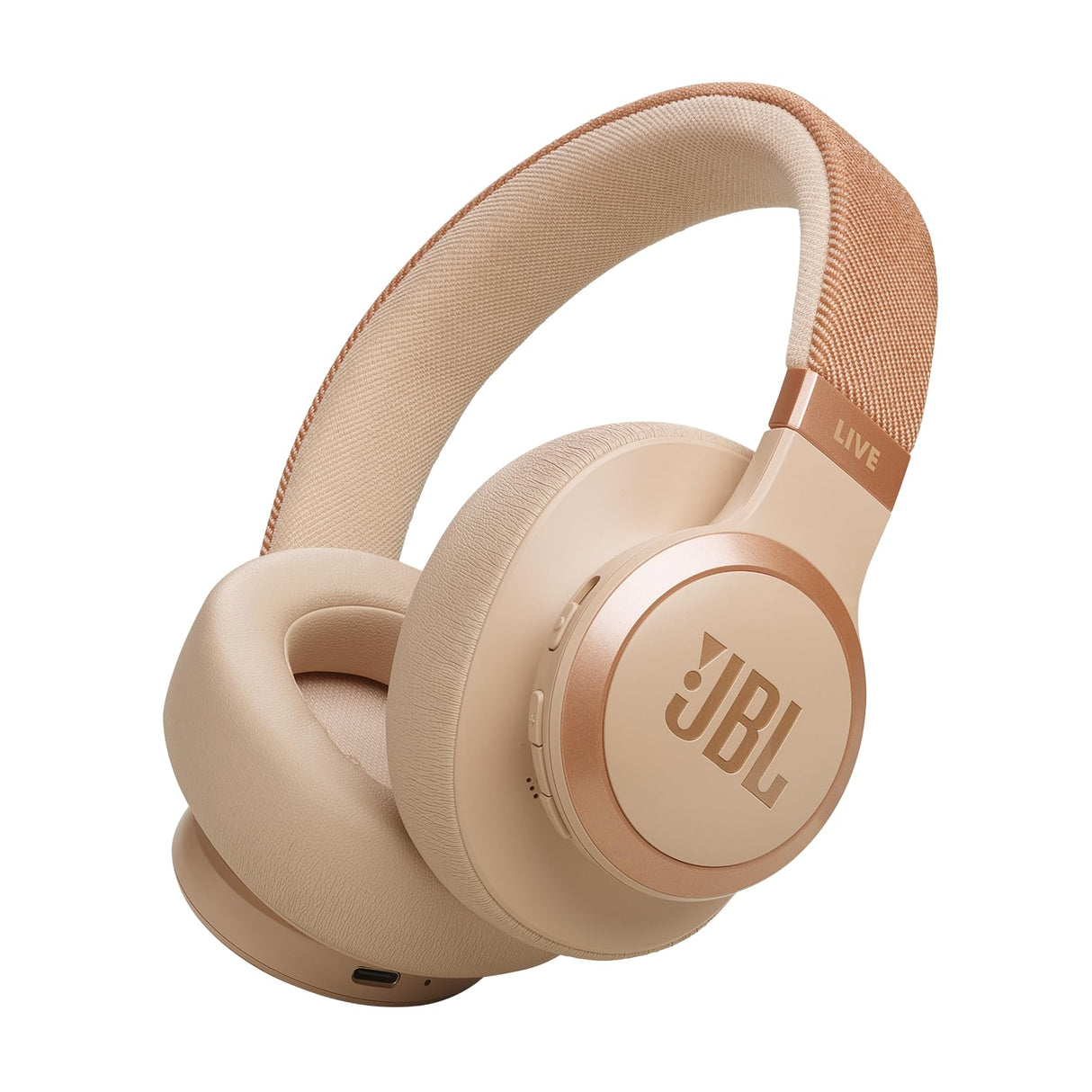 Jbl - Live 770nc Bluetooth Over Ear Headphones - Sandstone