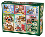 Cobble Hill 1000 Piece Puzzle - Squirrels at Home- Sample Poster Included