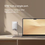 Belkin - 67w Usb C Pd Wall Charger With Pps - White