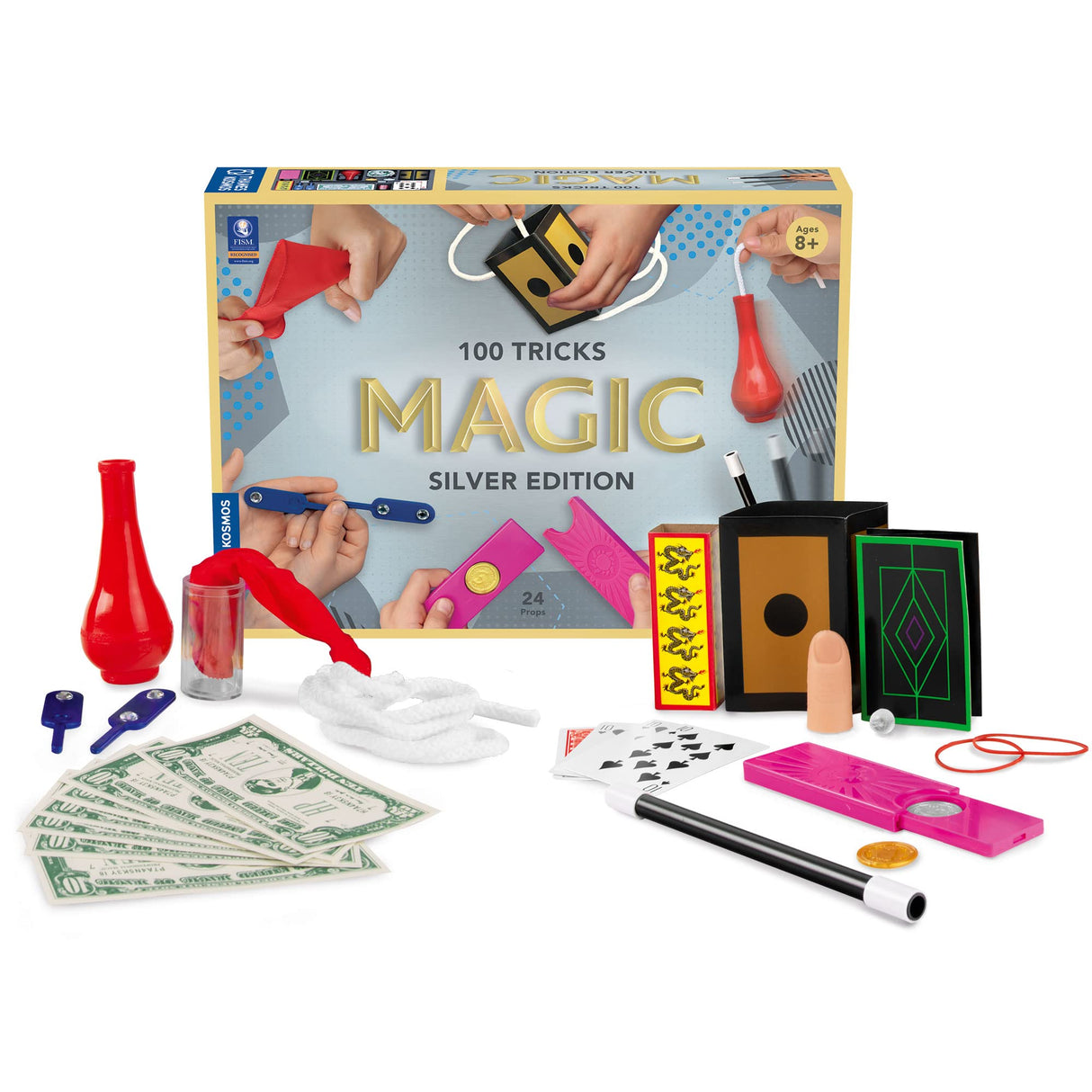 Thames & Kosmos Magic: Silver Edition Playset with 100 Tricks