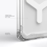 Urban Armor Gear (uag) - Plyo Magsafe Case For Apple Iphone 15 Pro - Ice And White