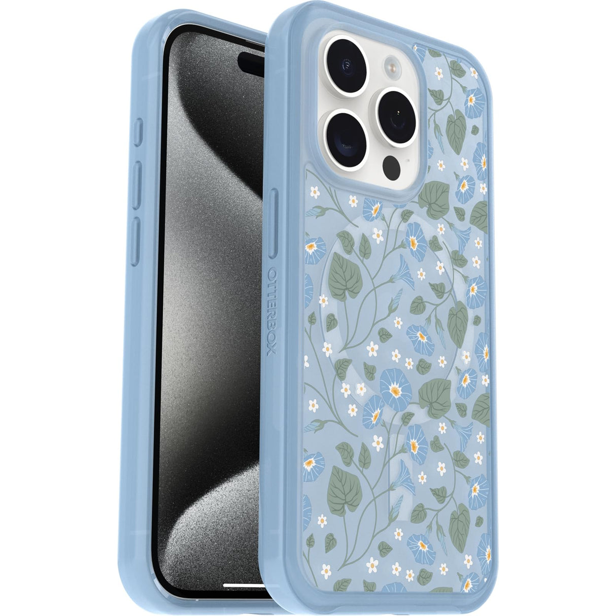 Otterbox - Symmetry Plus Clear Magsafe Case For Apple Iphone 15 Pro  - Dawn Floral