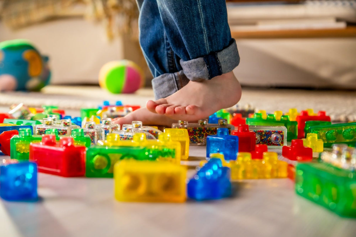 Goliath Jelly Blox Vrooom! Truck Kit | Includes 35 Blocks | Toddler & Preschool Building Blocks Kids Can Squeeze, Stretch, Squish | Safety Tested & Ouch-Free | Tactile, Sensory Play Toy for Ages 2+