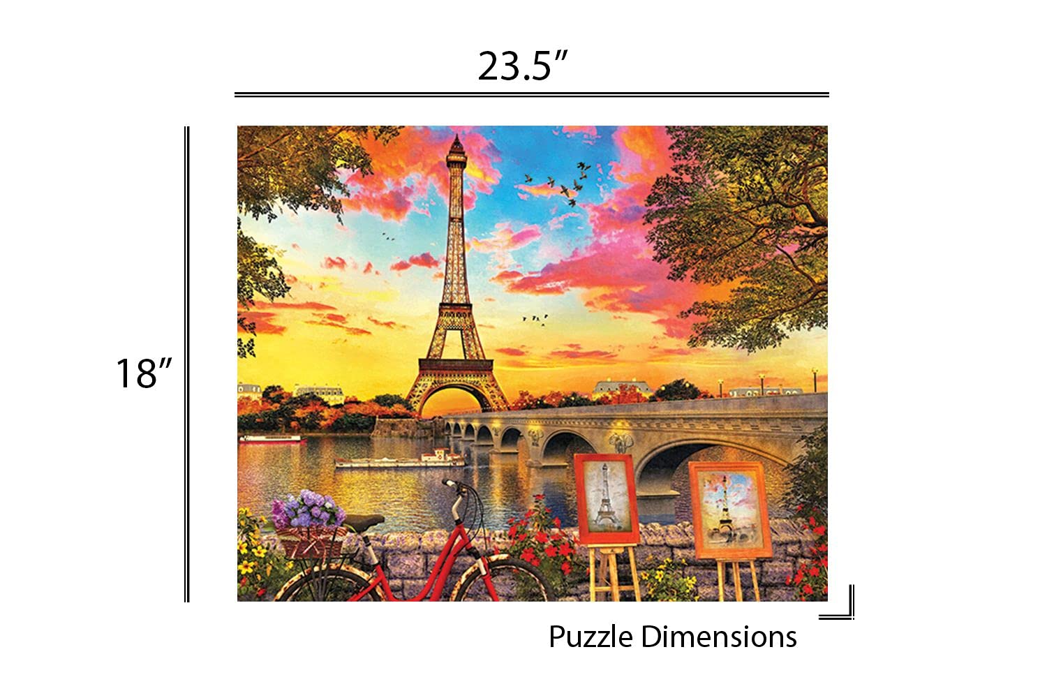 Springbok 350 Piece Jigsaw Puzzle Paris Sunset – Cole's Computers