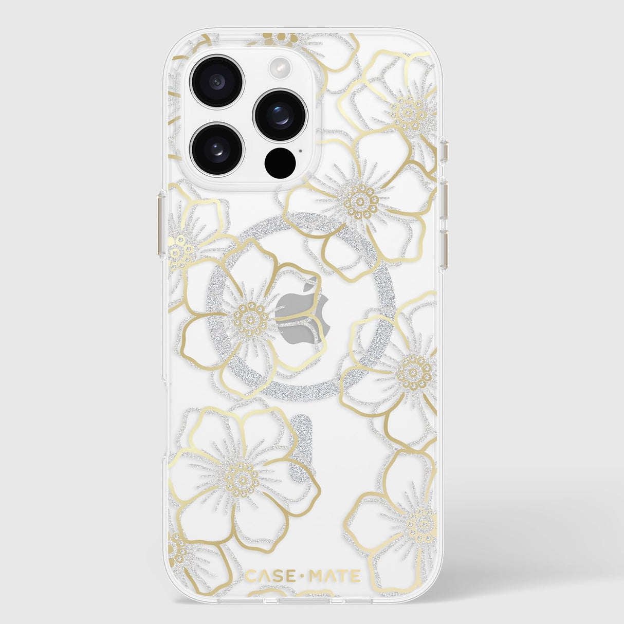 Case-mate - Floral Gems Magsafe Case For Apple Iphone 16 Pro Max - Gold