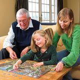 Cobble Hill Family Piece's 350 Puzzle - Elves at Work - Sample Poster Included