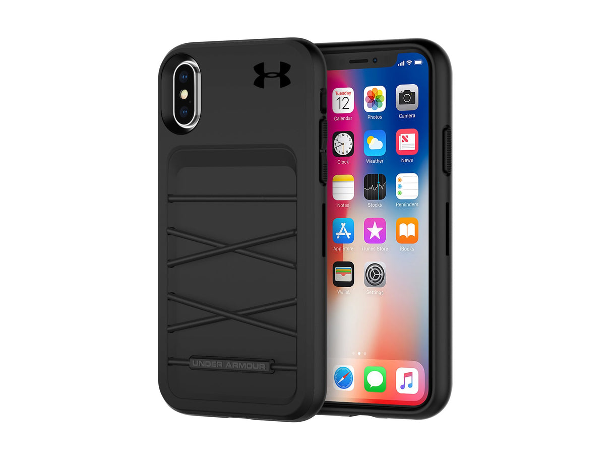 APPLE IPHONE XS/X UNDER ARMOUR UA PROTECT ARSENAL SERIES CASE - BLACK/BLACK