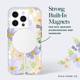 Rifle Paper Co - Magsafe Case For Apple Iphone 15 Pro - Pastel Marguerite