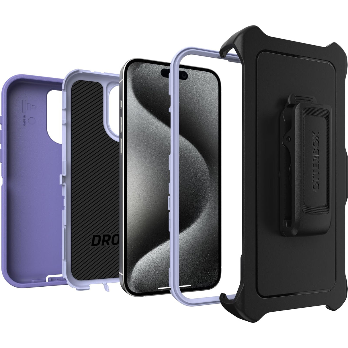 Otterbox - Defender Case For Apple Iphone 15 Pro Max  - Mountain Majesty