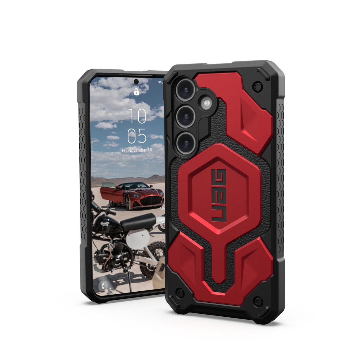 Urban Armor Gear (uag) - Monarch Case For Samsung Galaxy S24 - Crimson