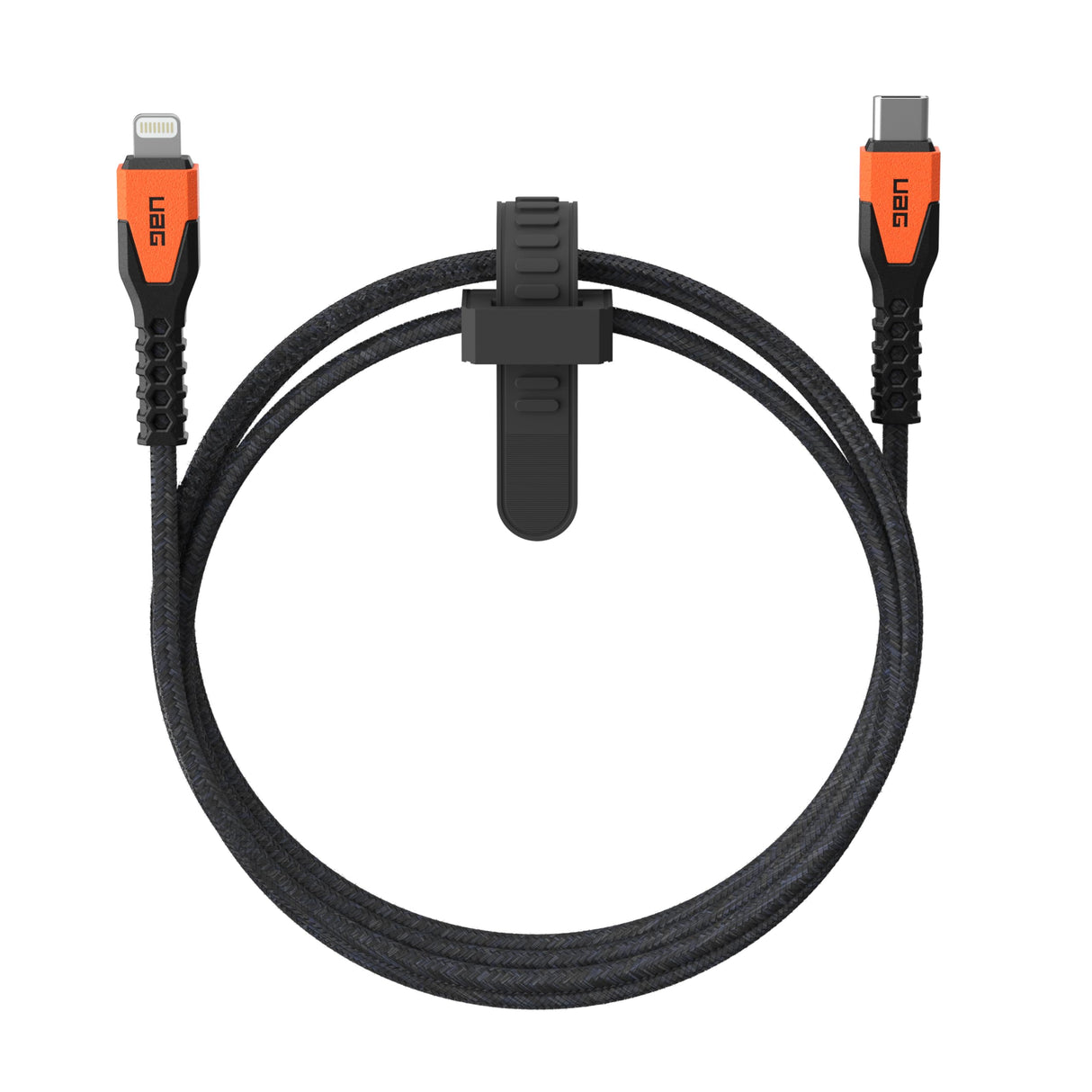 Urban Armor Gear (uag) - Rugged Kevlar Apple Lightning 5ft Power Cable - Black And Orange