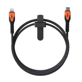 Urban Armor Gear (uag) - Rugged Kevlar Apple Lightning 5ft Power Cable - Black And Orange