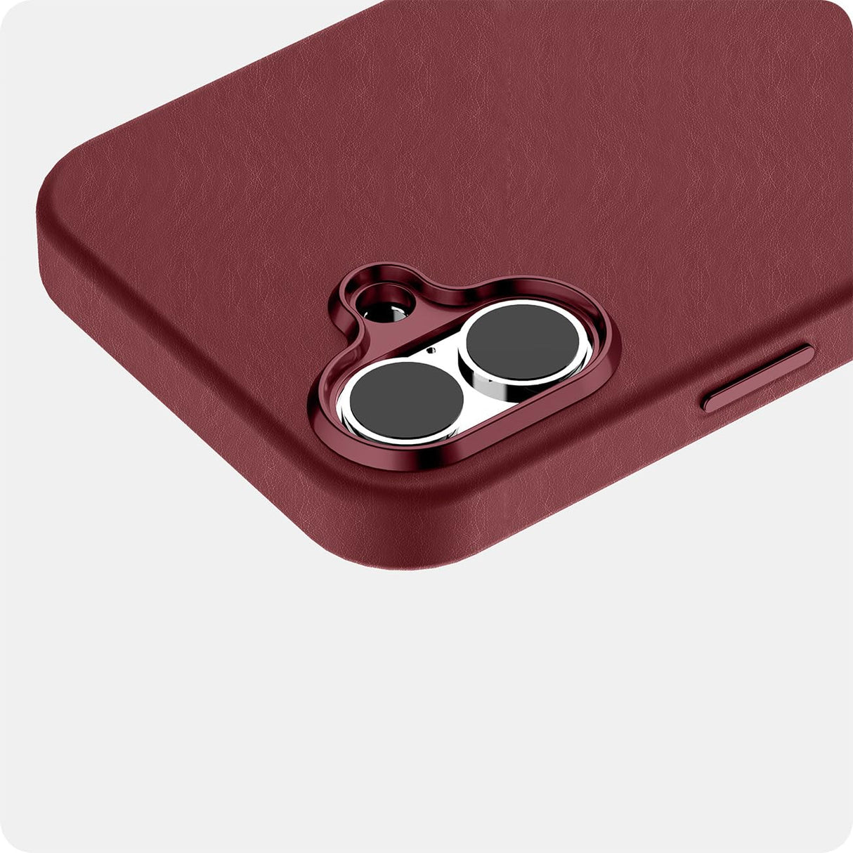 Avana - Leather Magsafe Case For Apple Iphone 16 - Berry