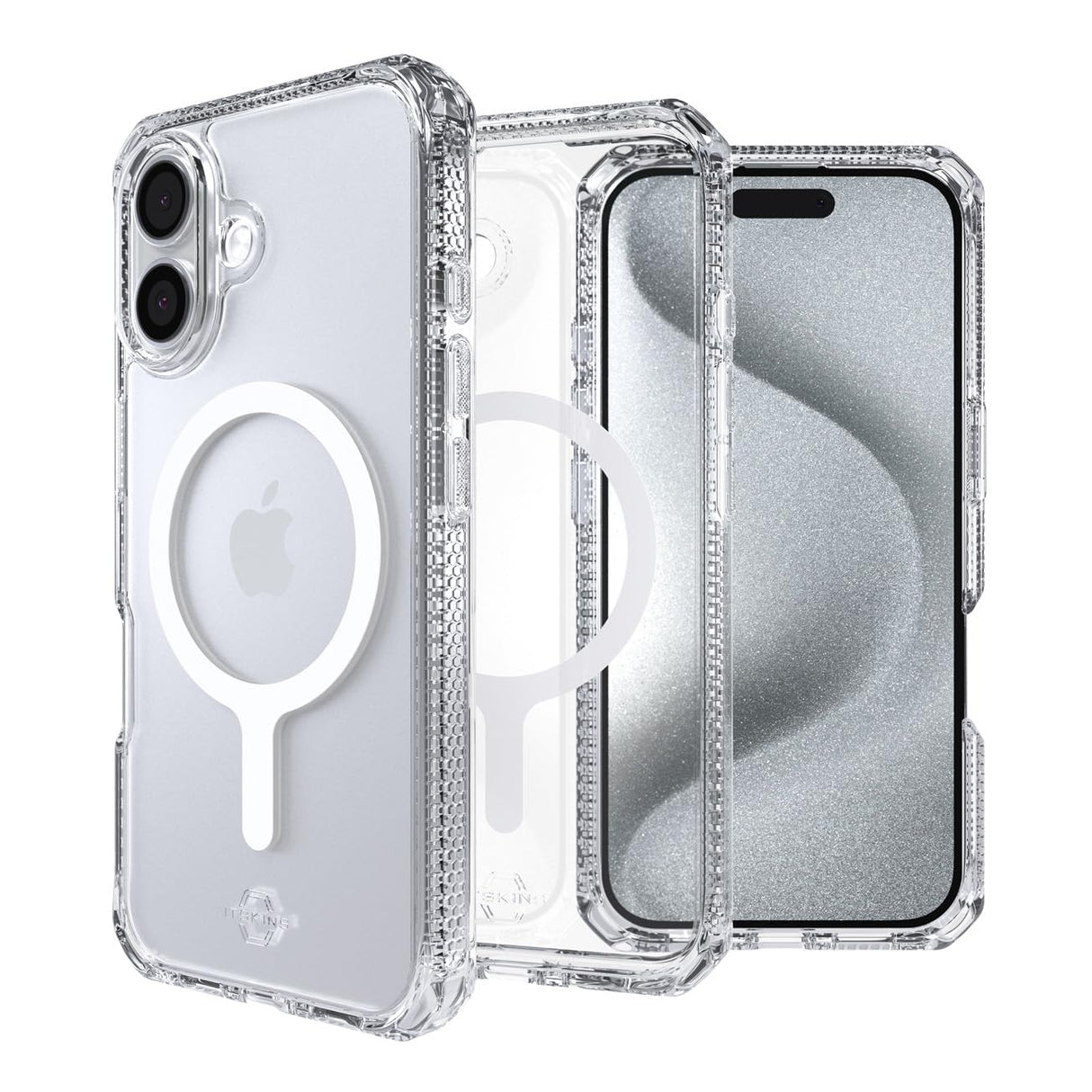 Itskins - Hybrid_r Clear Magsafe Case For Apple Iphone 16 Plus - Transparent