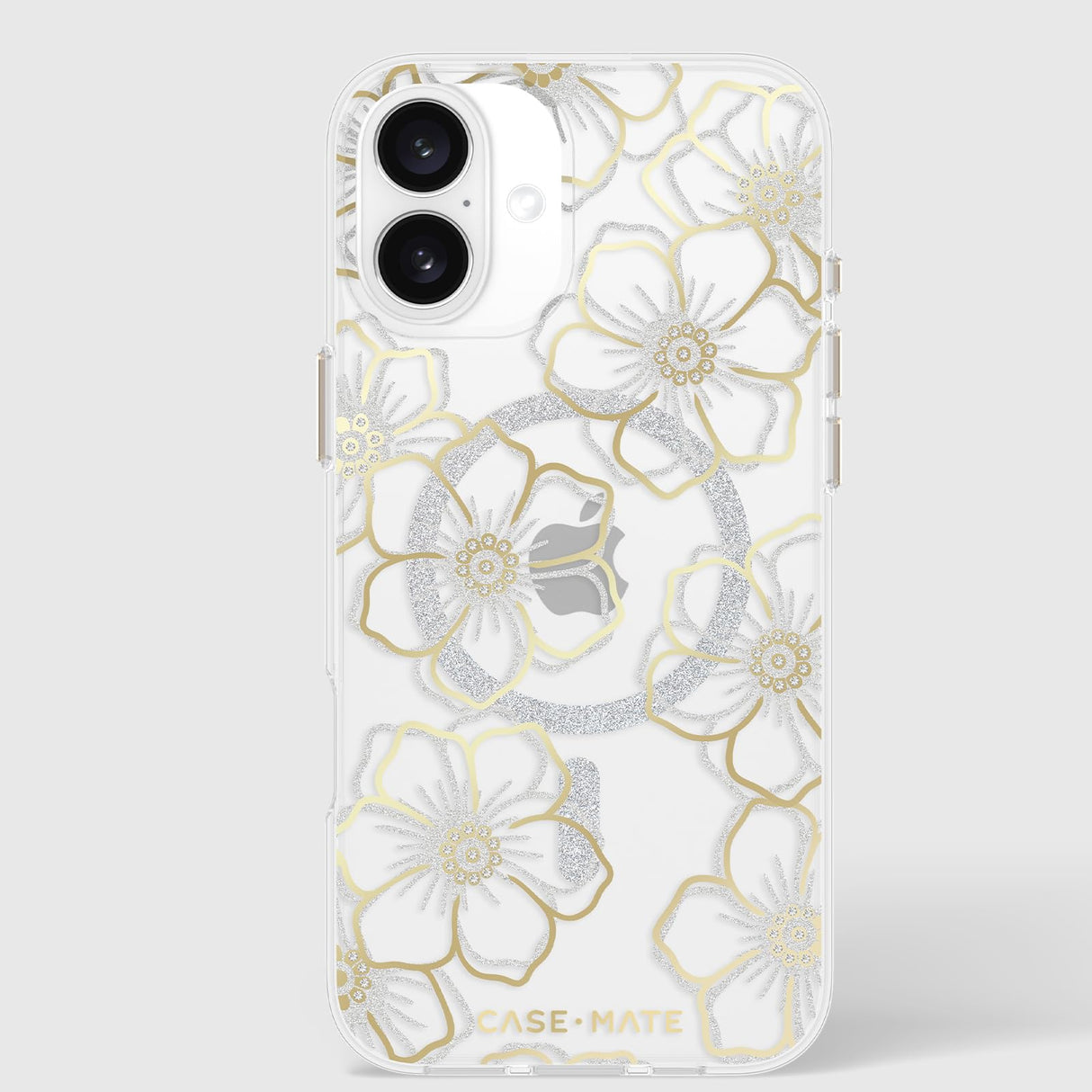 Case-mate - Floral Gems Magsafe Case For Apple Iphone 16 Plus - Gold