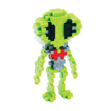 Plus Plus 3D Puzzle Cryptid Construction Building Block Set, Fun Fantasy Figures Stem Toys for Kids, 70 Interlocking Pieces - Alien Mini Maker Tube