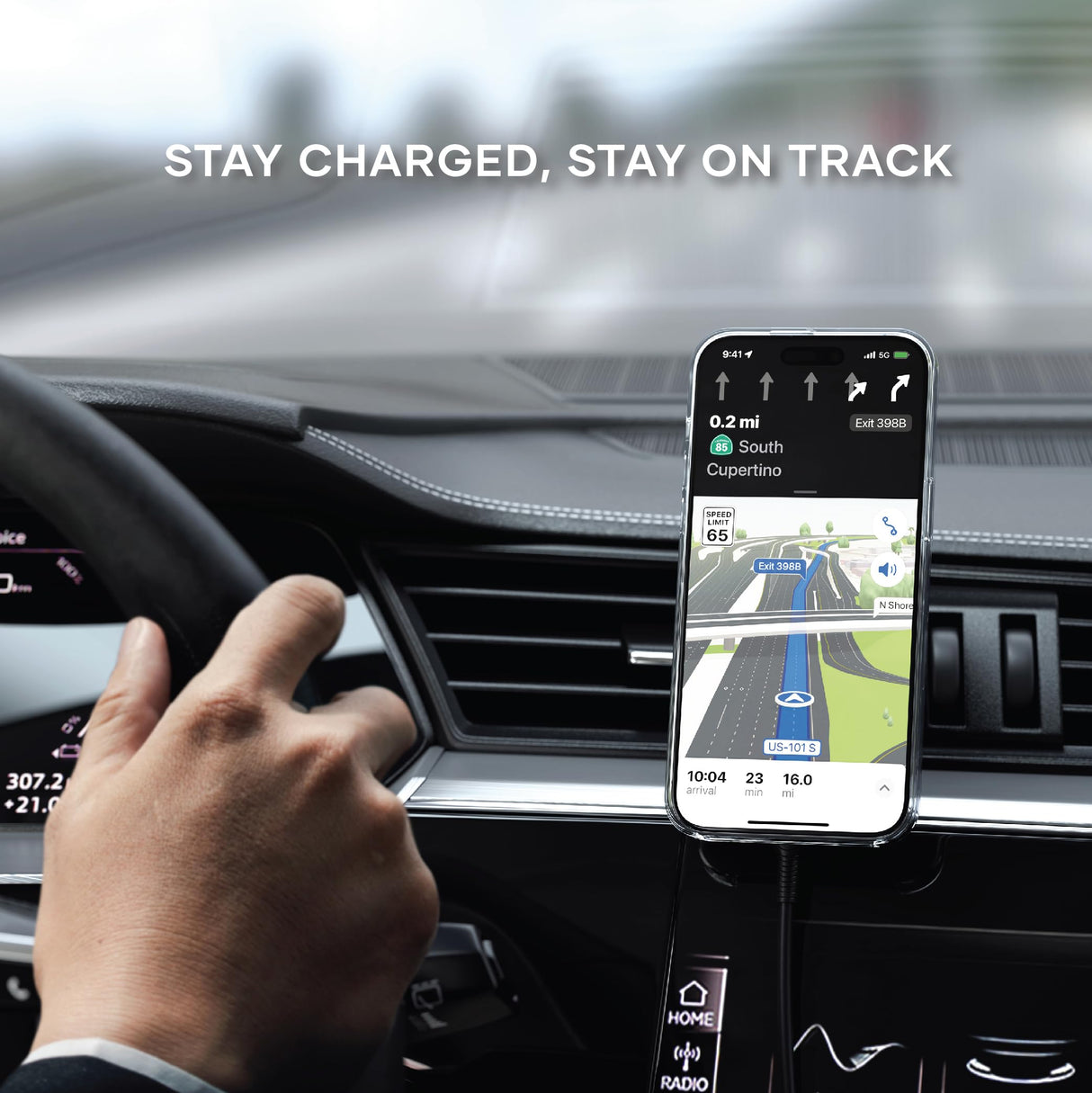 Satechi - Qi2 Wireless Car Charger - Space Gray