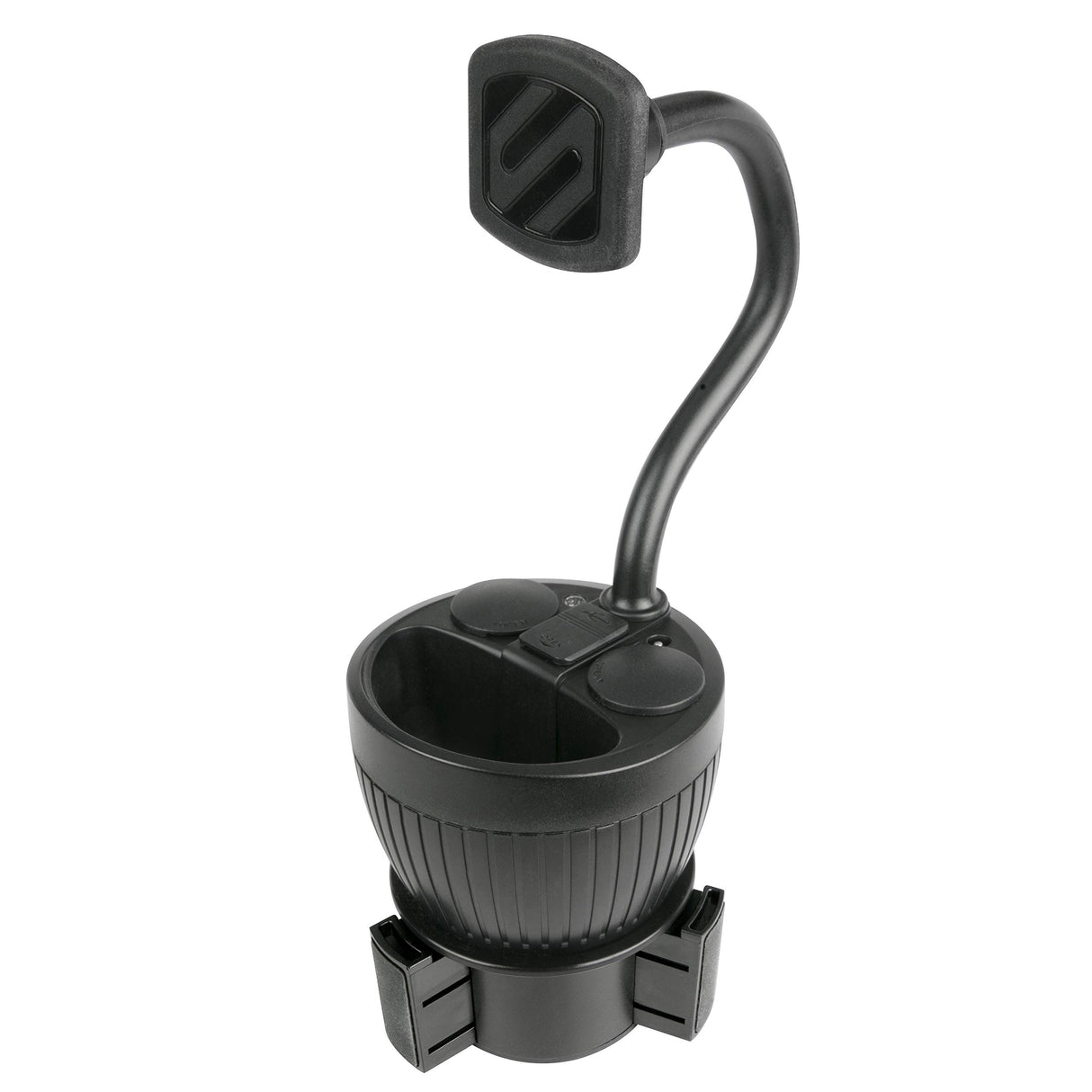 Scosche - Magicmount Powerhub Magnet Cup Holder Phone Mount - Black