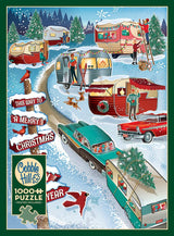 Cobble Hill 1000 Piece Puzzle - Christmas Campers - Sample Poster Included