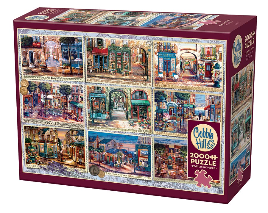 Cobble Hill 2000 Piece Puzzle - Memories of Paris - Sample Poster Included