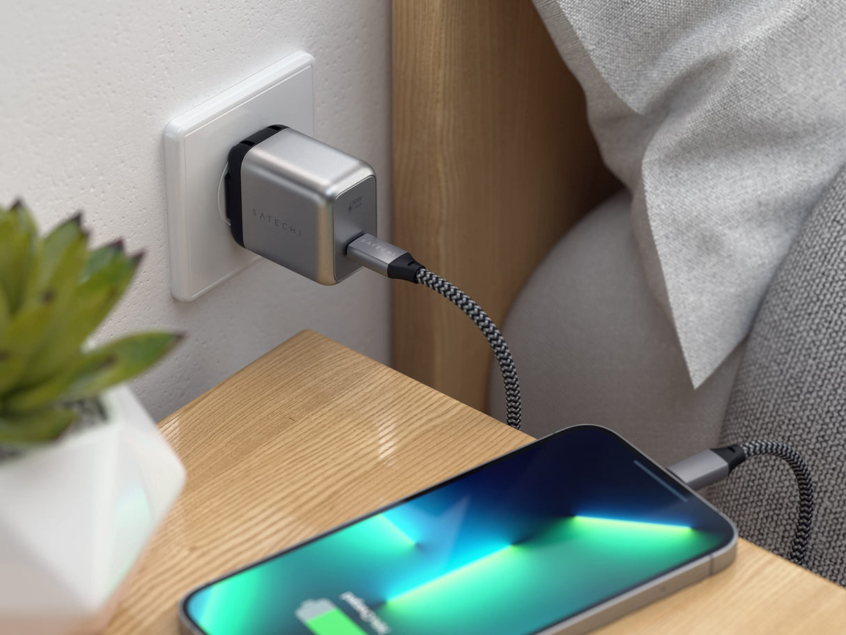 Satechi - 30w Usb-c Pd Gan Wall Charger - Space Gray