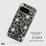 Case-mate - Floral Gems Case For Google Pixel 9 / Pixel 9 Pro - Gold