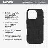 Incase - Icon Magsafe Case For Apple Iphone 16 Pro - Graphite