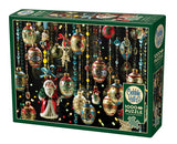 Cobble Hill 1000 Piece Puzzle - Christmas Ornaments - Sample Poster Included