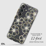 Case-mate - Floral Gems Case For Samsung Galaxy S24 - Gold