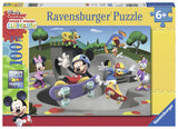 Ravensburger Mickey & Minnie: Skate Park Adventure | 100 Piece Jigsaw Puzzle for Kids | Unique, Well-fitting Pieces | Fun & Educational Toy | FSC Certified