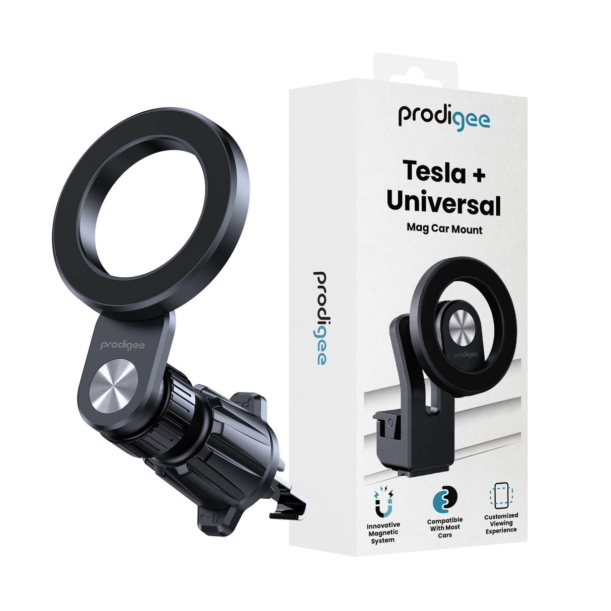 Prodigee - Tesla Universal Car Mount - Black