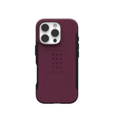 Urban Armor Gear (uag) -  Civilian Magsafe Case For Apple Iphone 16 Pro - Bordeaux