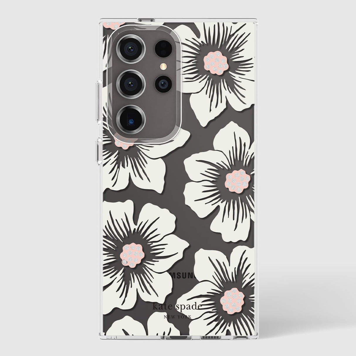 Kate Spade - Protective Hardshell Case For Samsung Galaxy S24 Ultra - Hollyhock Cream