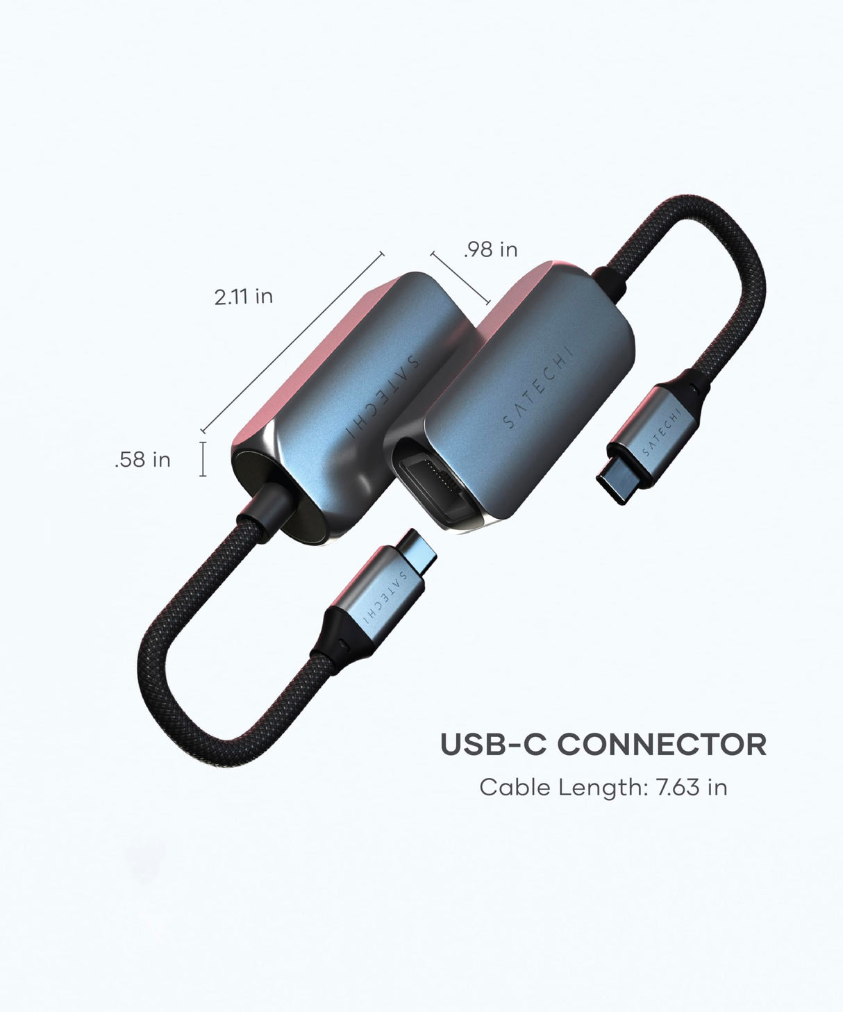 Satechi - Usb C 2.5 Gigabit Ethernet Cable - Space Gray