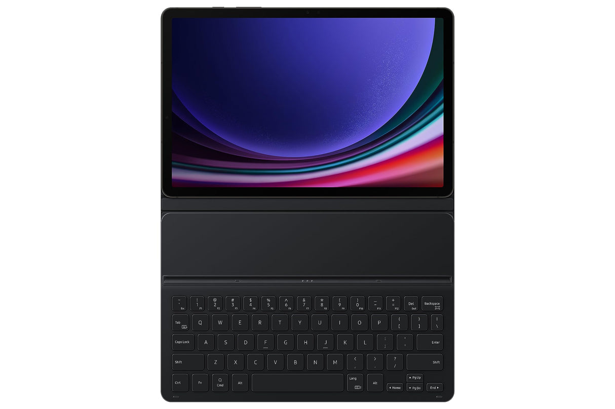 Samsung - Book Cover Keyboard Slim Case For Samsung Galaxy Tab S9 / S9 Fe - Black