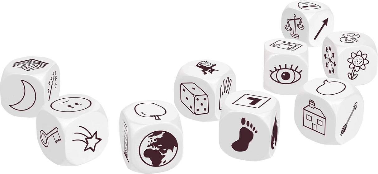 Rory's Story Cubes Classic (Box) - Creative Storytelling Dice Set in a Magnetic Box! Fun Family Game for Kids & Adults, Ages 6+, 1+ Players, 10 Minute Playtime, Made by Zygomatic