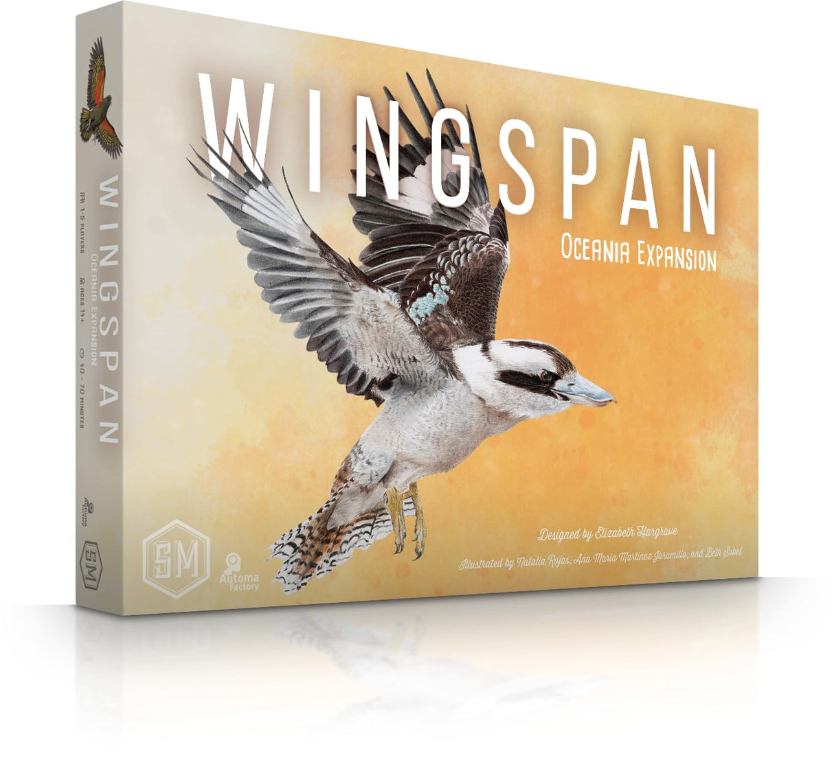 Stonemaier Games: Wingspan Oceania Expansion | Add to Wingspan (Base Game) | includes New Player Mats, Food, and Egg Color | 95 Unique New Birds | Cooperative Mode | 1-5 Players, 70 Mins, Ages 14+